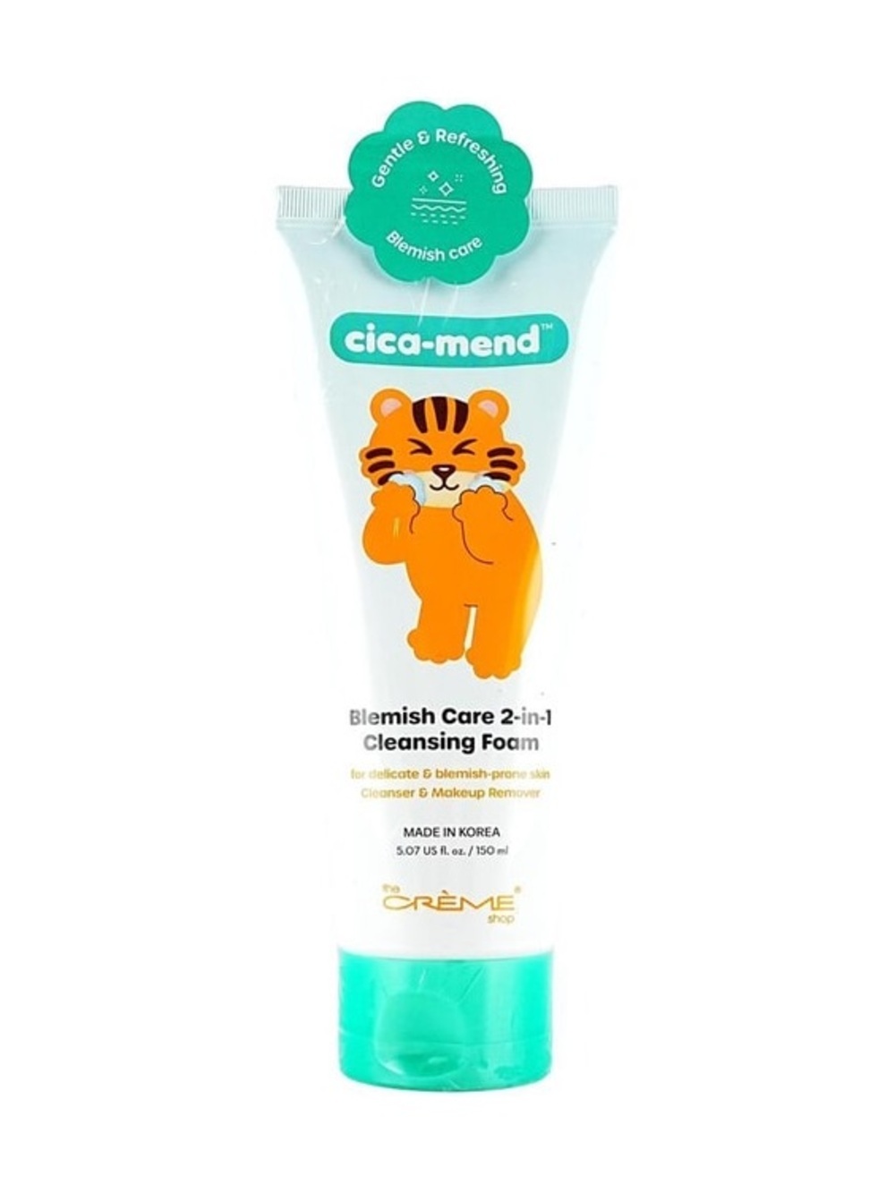 The Creme Shop Korean Skincare, Blemish 2-in-1 Cleansing Foam & Makeup Remover
